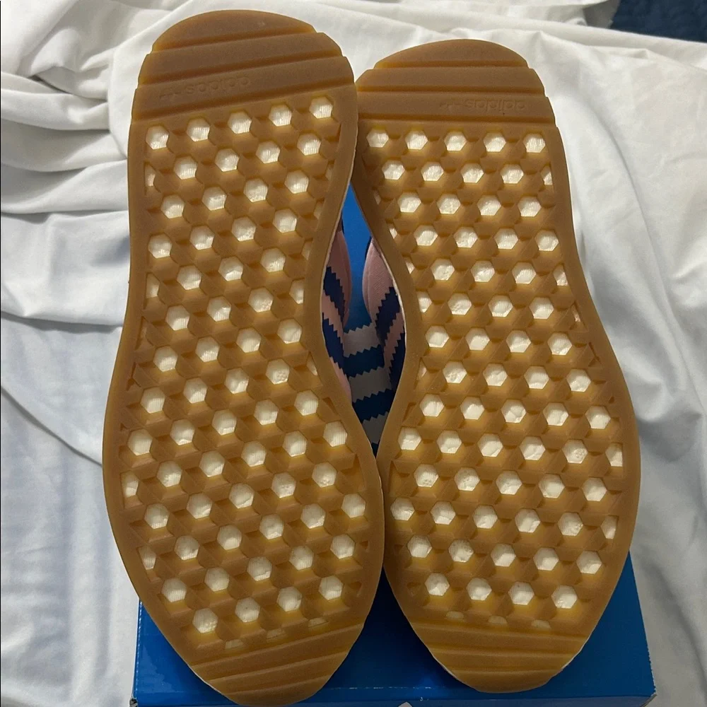 Adidas INIKI Women's Pink and Blue Sneakers size 7 - Picture 4 of 7